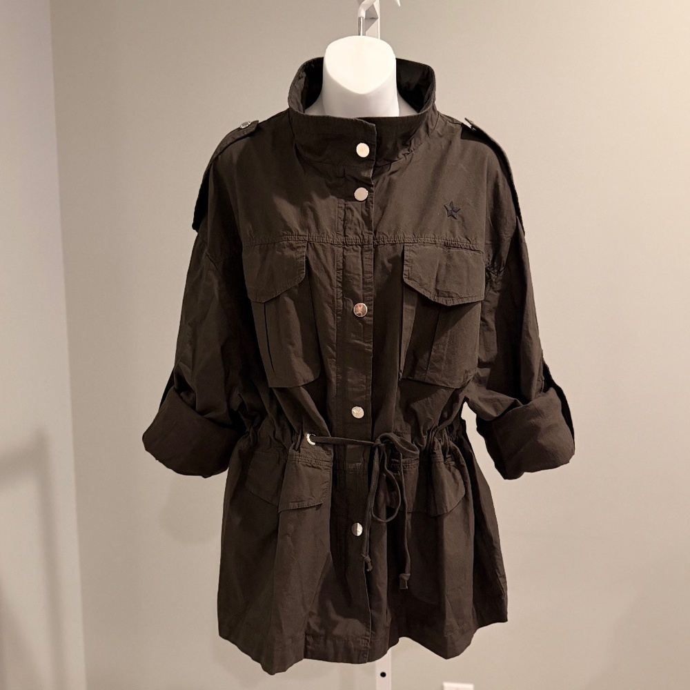 THE EDITOR Cool Military Inspired Jacket Made in Italy Sz 42/M NWT $545!!